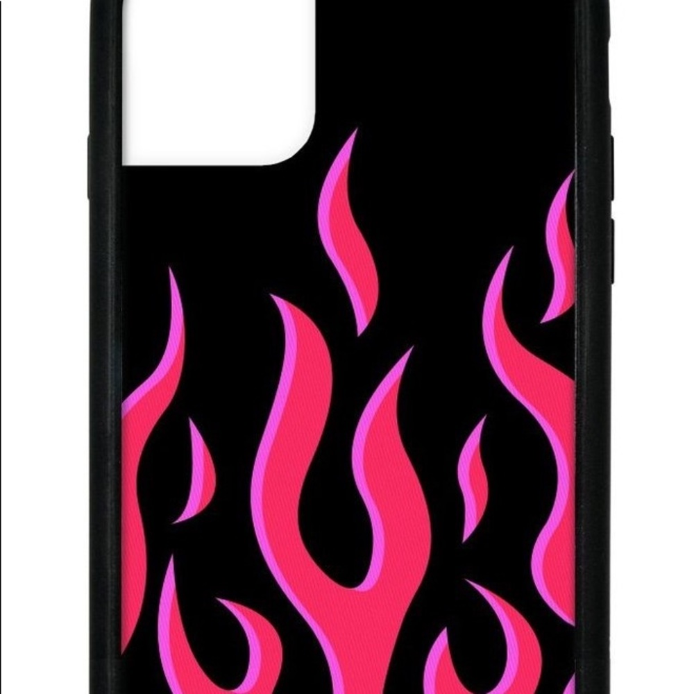 iphone 11 pro; wildflower red flames case